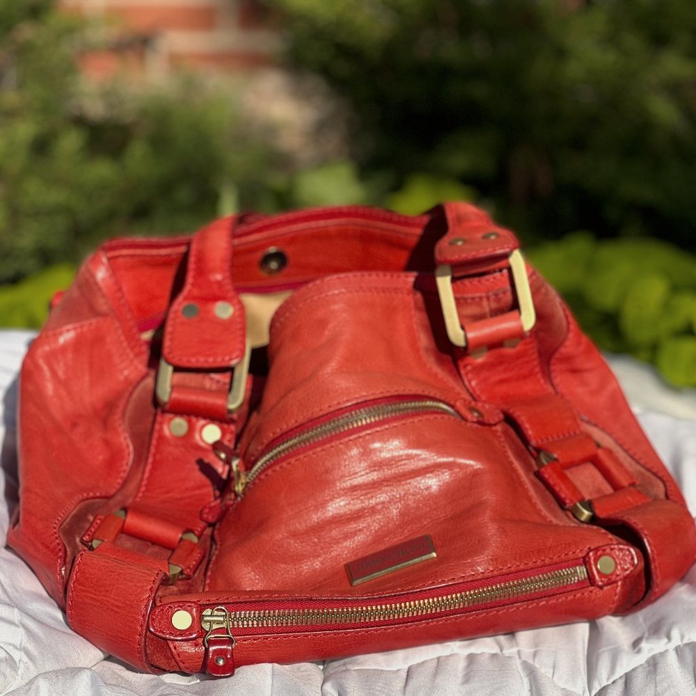Jimmy Choo Mahala Bag in Red